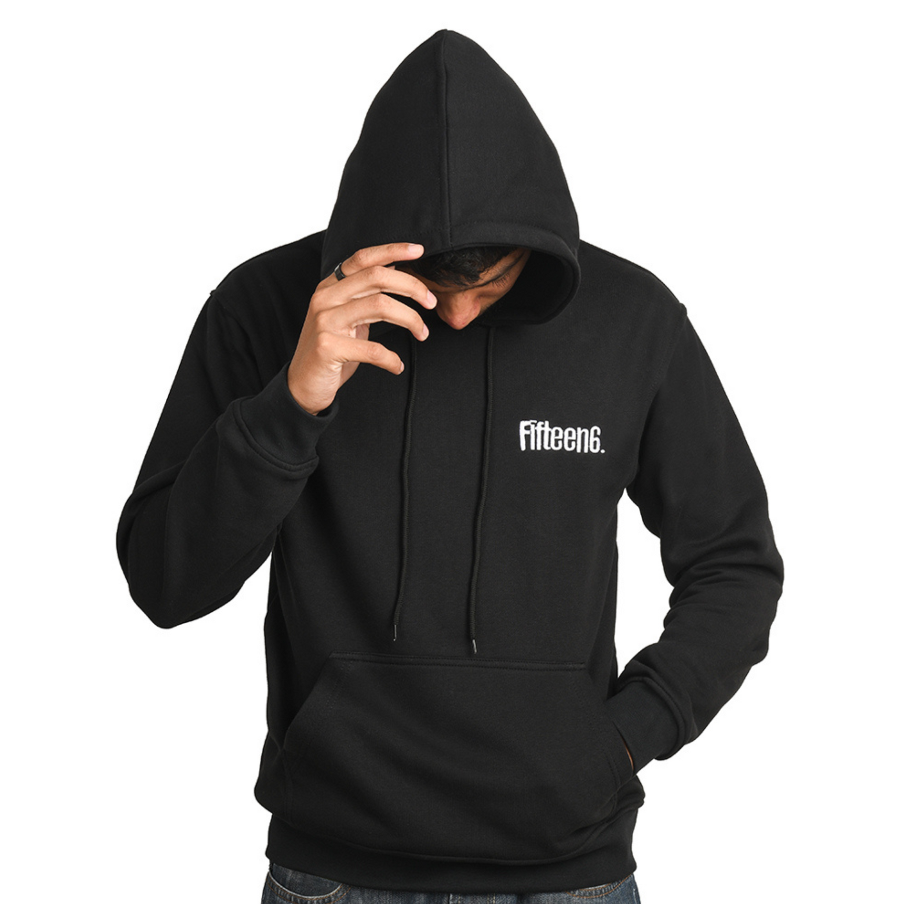 Fifteen6 Black Hoodie – Comfortable and Stylish for Gym and Casual Wear