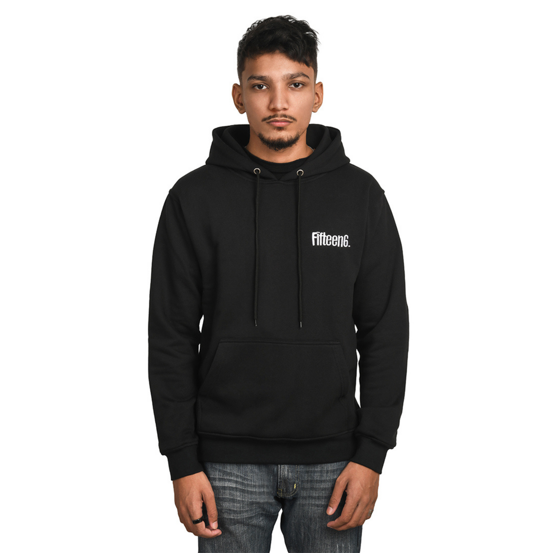 Fifteen6 Black Hoodie – Comfortable and Stylish for Gym and Casual Wear