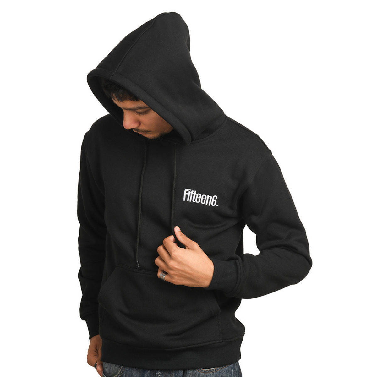 Fifteen6 Black Hoodie – Comfortable and Stylish for Gym and Casual Wear