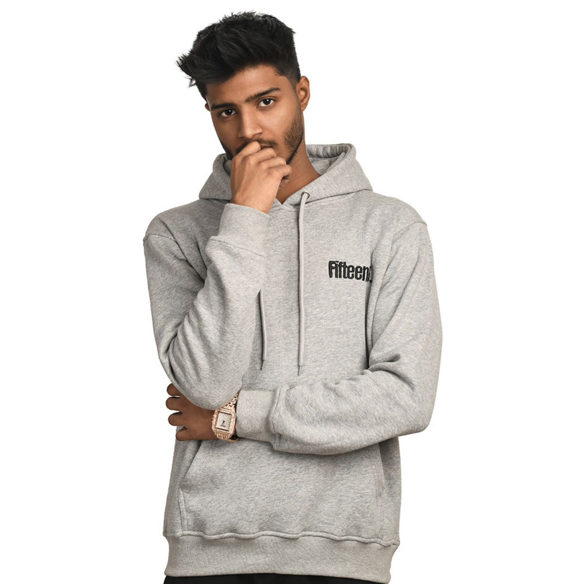 Fifteen6 Grey Hoodie – Comfortable and Stylish for Gym or Everyday Wear