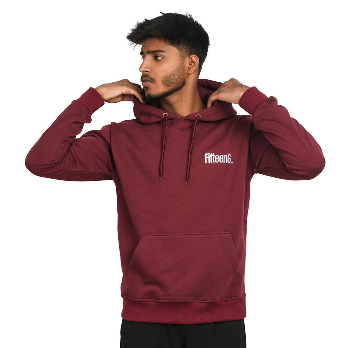 Fifteen6 Maroon Hoodie – Stylish and Comfortable for Gym and Casual Wear